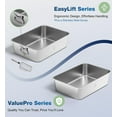 thumbnail image 2 of Caja de arena Qiuma de acero inoxidable con lados altos para gatos, 2 of 6