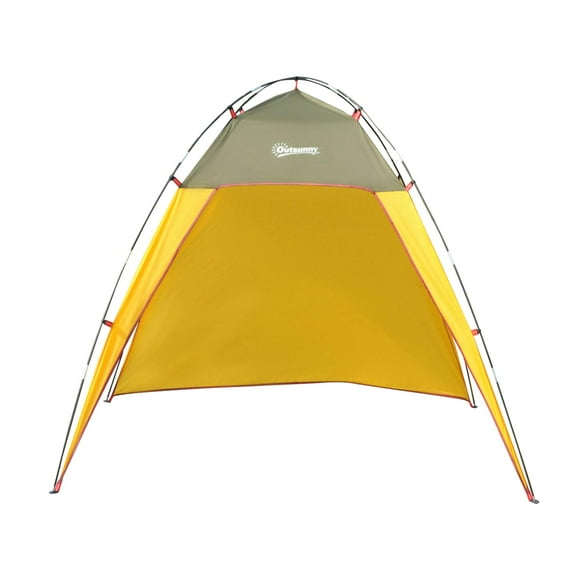 Outsunny 7x7x5.5ft Extérieur Pliant Pop Up Plage Tente Ombre Soleil Abri Patio Camping Couvert Emplacement Rapide Tente