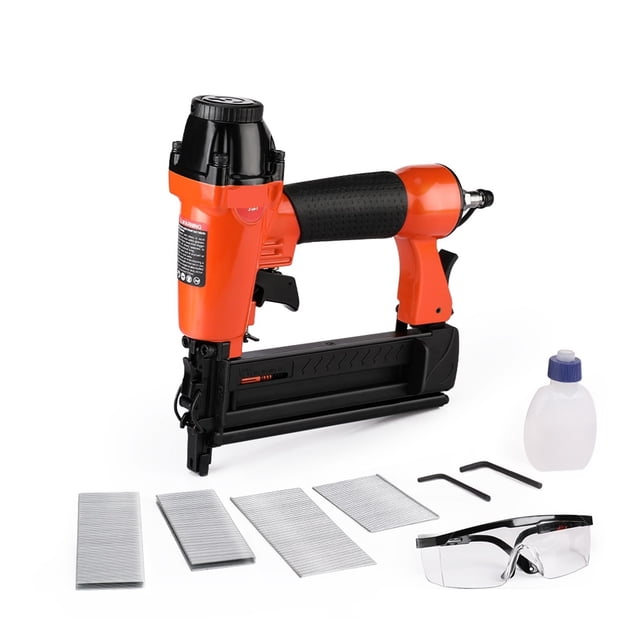2 In1 Air Nail Gun Furniture Brad Nailer Pneumatic Gun Wood Frame Stapler Pneumatic Tool Power Tools With 400pc Staples