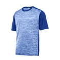 thumbnail image 5 of Sport-Tek PosiCharge Electric Heather Colorblock Tee-3XL (True Royal Electric/ True Royal), 5 of 6