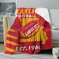 thumbnail image 4 of Football Sherpa Blanket for Football Fans Gifts,City Soft Flannel Blankets,Double Layer Fabric Warm Blankets 60" X 50", 4 of 6