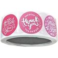 thumbnail image 1 of 2X 1 Roll Thank You Stickers Floral Paper Seals Labels Craft 2.5cm Red, 1 of 1