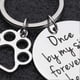 thumbnail image 2 of UBIUO Loss of Pet Memorial Keychain Dog Cat Remembrance Jewelry Pet Sympathy Gift Dog Remembrance for Women Men Once by My Side Forever in My Heart Ke, 2 of 4