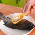 thumbnail image 1 of Escamas de pescado de plástico Rallador Rallador Herramienta de limpieza de pescado Dispositivo de escala de raspado, 1 of 9