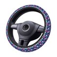 thumbnail image 6 of Lsque Wine Glasses And Cocktails Ultra Soft Car Steering Wheel Cover for Women, Standard 15 inch Size for Truck Van SUV Auto, 6 of 8