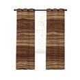 thumbnail image 7 of Brown Western Blackout Curtains for Bedroom/Living Room, Vintage Farmhouse Wood Barn Door Thermal Insulated Kitchen Drapes with Grommets, Light Blocking Window Treatment, 2 Panels 52" x 45", 7 of 7