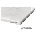 thumbnail image 2 of Carrara Marble Tile 18x18 - Italian White Bianco Polished Marble for Floor & Wall - Bathroom, Kitchen, Fireplace - 3/8" Thick, 2.25 sq.ft. per Tile, 2 of 6