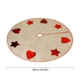 thumbnail image 3 of Btomtd 39" Round Christmas Tree Skirt Non-Slip Tree Skirts Cover with Xmas Print for Under The Tree Decor Holiday Decoration and Festive Tree Skirt Mat, A, 3 of 6