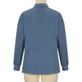thumbnail image 4 of IROINNID Women's Casual Jacket Turndown Lapel Solid Color Long Sleeve Loose Autumn Loose Button Cardigan Casual Top Shirt, Blue, 4 of 8