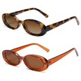 thumbnail image 1 of Gafas de sol VANLINKER de los años 90, retro, ovaladas, polarizadas, paquete de 2, 1 of 5
