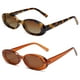 thumbnail image 1 of Gafas de sol VANLINKER de los años 90, retro, ovaladas, polarizadas, paquete de 2, 1 of 5