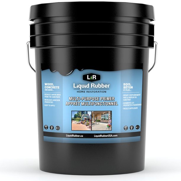 Liquid Rubber MultiPurpose Primer Use on Concrete and Wood, WaterBased NonToxic and Fast