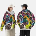 thumbnail image 4 of Disketp Colorful Pug for Men's Sun Protection Hoodie Performance Long Sleeve Fishing Outdoor Lightweight-XX-Large, 4 of 7