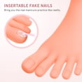thumbnail image 4 of Miangastore Pink Rubber Foot Model for Nail Art Use Durable Lightweight Design 6744639, 4 of 8