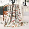 thumbnail image 2 of Cute Hedgehogs and Red Mushrooms Snails Pattern Blanket,Comfortable Soft Flannel Throw Blanket,All Season,Warm Lightweight Blankets for Sofa Bed Couch Living Room Chair,50"x60", 2 of 4