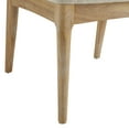 thumbnail image 3 of Quintra Upholstered Cane Webbing Dining Chairs, Rubberwood, White+Walnut, Set of 2, 3 of 10