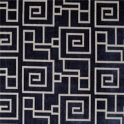 American Silk 25593 13.38 in. Manor House Handmade Silk Fabric Cloth, Midnight