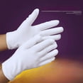 thumbnail image 2 of Guantes de algodón blanco algodón inspección de trabajo protección laboral etiqueta de trabajo texto guantes de juego, 2 of 6