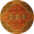 thumbnail image 1 of Ahgly Company Indoor Round Persian Yellow Traditional Area Rugs, 8' Round, 1 of 4