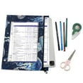 thumbnail image 5 of Cartoon Transparent Jellyfish 3-Ring Binder Pouches A4 Size Zipper Pocket File Storage 2 Packs, 5 of 6