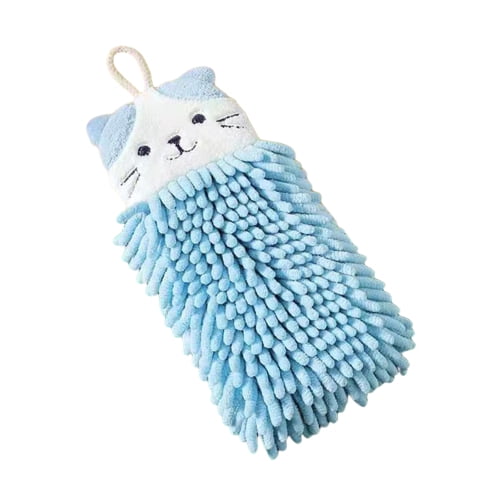 Visland Cute Chenille Hanging Hand Towels, Washcloths, Absorbent Thick  Kitchen＆Bathroom Microfiber Towel Bulk