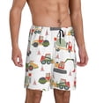 thumbnail image 2 of Gaeub Excavator Printed Men's Short Pajama Pants, Lightweight Lounge & Sleep Bottoms Keep You Cool - 4X-Large, 2 of 9