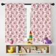 thumbnail image 5 of Blackout Kids Curtains,Pink Cow Strawberry Pattern Childrens Insulated Curtains Set Of 2,Bedroom Essentials,Toddler Room Decor 42x54in(106x137cm), 5 of 5