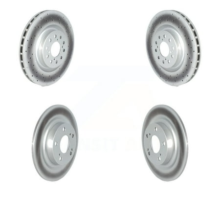 Front Rear Coated Disc Brake Rotors Kit For 2017-2020 Honda Civic Type ...