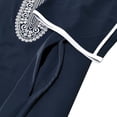 thumbnail image 4 of IWRICH Men's Embroidery Moroccan Thobe Men Mogadishu Djellaba Robe Jubba Prayer Kaftan Arabic Abaya 01-Navy M, 4 of 8