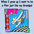 thumbnail image 2 of CafePress - Airplane Pilot Grandpa Infant Bodysuit - Baby Light Bodysuit, Size Newborn - 24 Months, 2 of 4