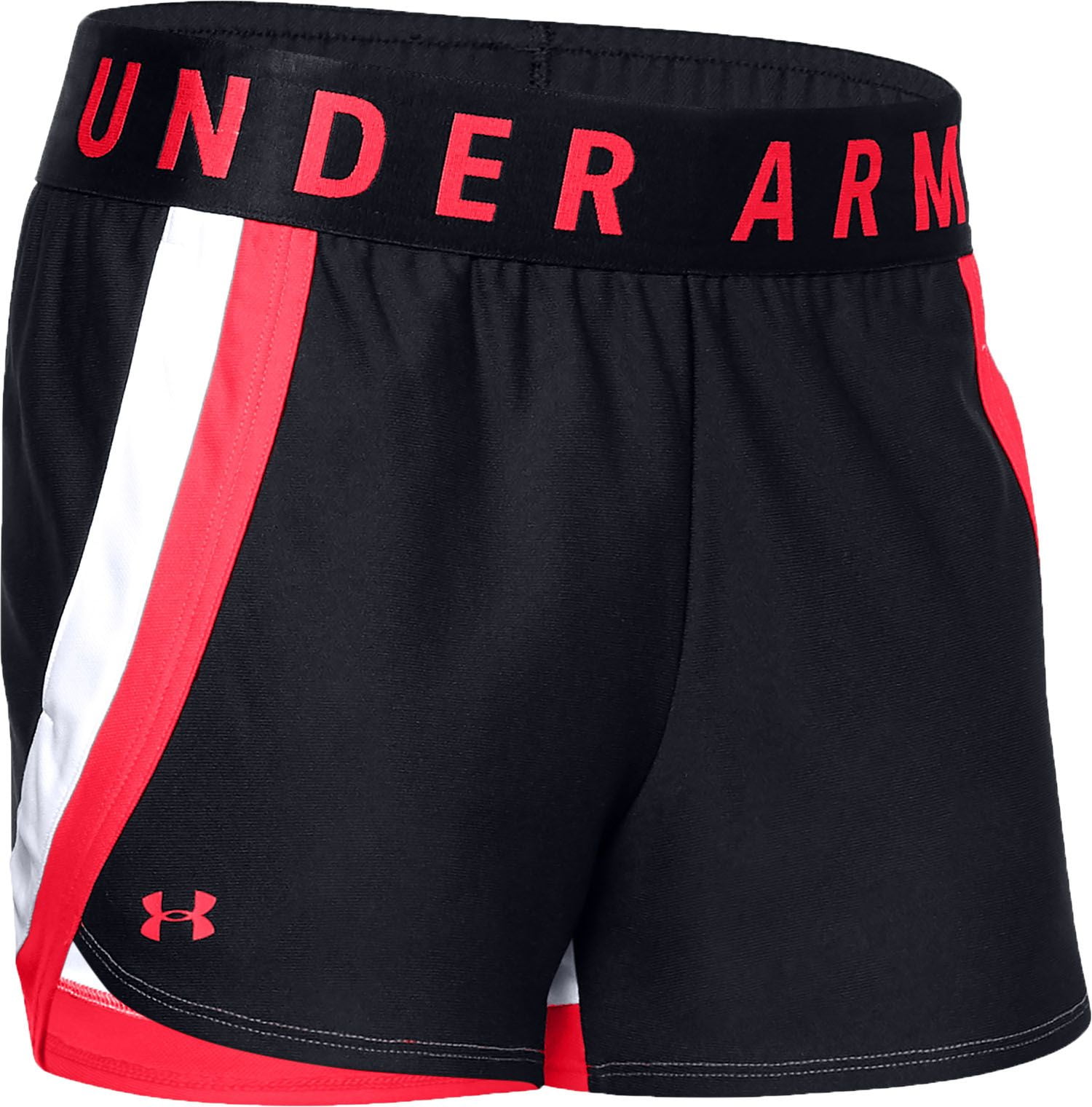 under armor women's play up 3.0 stripe shorts