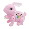 thumbnail image 4 of STARTIST Electric Pet Toy Electronic Interactive Toy Sound Effect Electric Walking Rabbit Toy for Early Education Party Favor Crawling Pink, 4 of 8