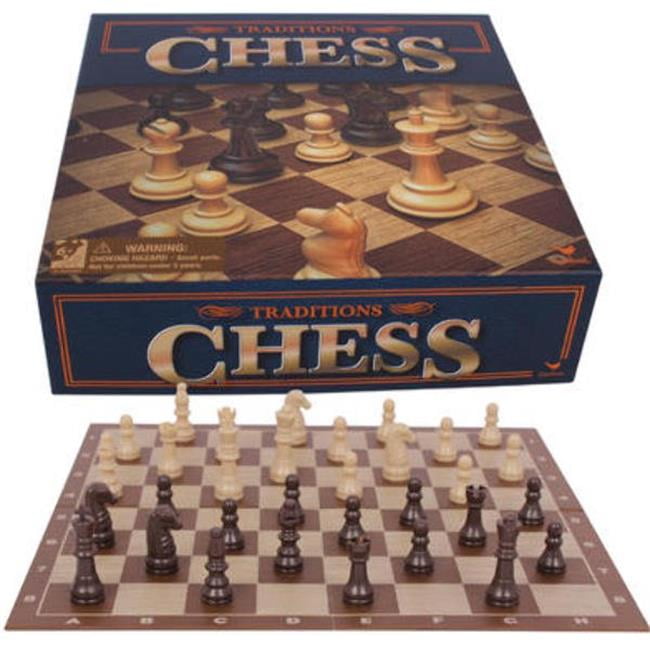 Traditions 2267487 Wooden Chess Set Board Game - Case of 24
