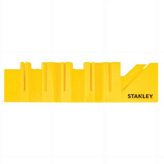Stanley 12 in. L X 5.2 in. W Plastic Miter Box Yellow 1 pc, Each