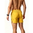 thumbnail image 6 of StSilkitty Workout Shorts for Mens Solid Color Elastic Drawstring Athletic Shorts with Pockets Gym Running Shorts, 6 of 7