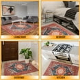 thumbnail image 4 of Noahas Washable Vintage Area Rug Bohemian Decorative Rug for Living Room, Bedroom, Kids Room, 8' x 10', Red, 4 of 7