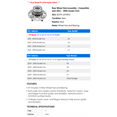 thumbnail image 2 of Rear Wheel Hub Assembly - Compatible with 2001 - 2005 Honda Civic 2002 2003 2004, 2 of 2