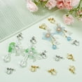 thumbnail image 3 of 1 Box 40Pcs 2 Colors Screw Earring Clips Earrings Converter Gold Silver Brass Clip on Earring Backs with Loop Components Findings for Non Pierced Ears Handmade jewelry DIY Crafts Women, 3 of 6