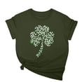 thumbnail image 2 of Haut Décontracté à Col Rond et Manches Courtes pour Femmes, Mode Imprimée, Polyester Spandex Confortable, T-Shirt Léger pour la Maison, 2 of 6