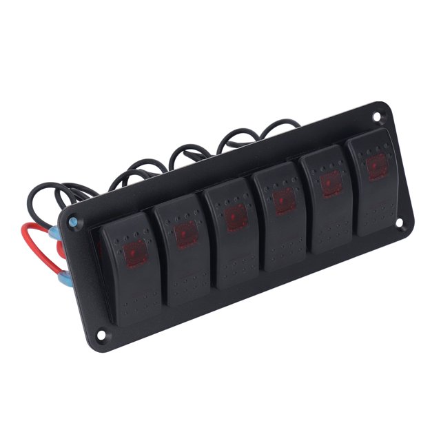 Panel de interruptores Jadeshay A prueba de agua 6 bandas A