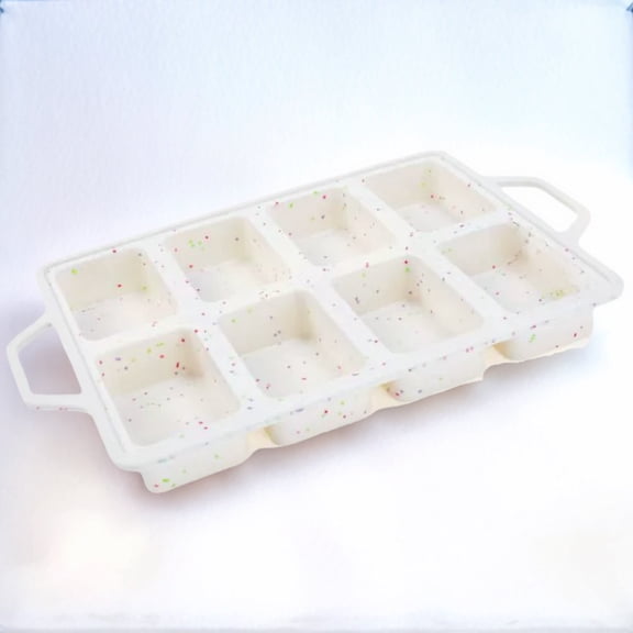 Silicone Mini Loaf Pan with Metal Frame, Silicone Mini Bread Loaf Pans 12 Cups for Baking Bread, Brownie, Cornbread, Cheesecake, Soap Nonstick