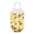 thumbnail image 2 of FOR U DESIGNS Sunflower Cow Halter Neck Swimsuit for Beach Wear Dance Ballet Gymnastics Leotard Training Bodysuit Yellow One Piece Bathing Suits for Kids Teens 5-6, 2 of 6