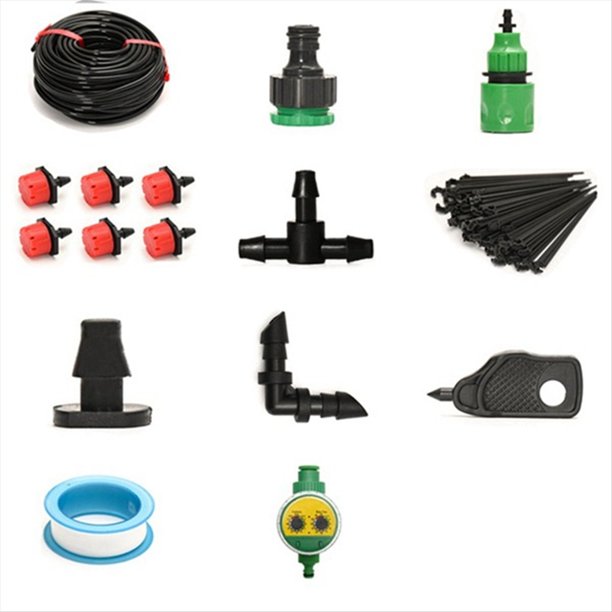 de Riego Automático para Macetas, de Riego por DIY, Manguera de Jardín, Kits de Riego por Microgoteo, Goteros Ajustables.