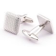 thumbnail image 1 of Camisa hombres gemelos joyería única boda novio puños Afortunado Sencillez, 1 of 3