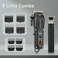 thumbnail image 6 of LQT Professional Hair Clippers and Trimmers Set for Men Cordless Barber Kit Hair Cutting Kit Rechargeable Clipper Set for Barbers with LED Display, Gifts for Men, (Black), 6 of 7