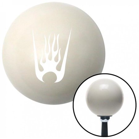 American Shifter White Flames in a Bucket Ivory Shift Knob with M16 x 1.5 Insert Shifter Auto Manual Brody