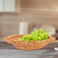 thumbnail image 4 of WRISTBIQUE Serving Basket Brown Wicker Food Container for Restaurant Use 1Pack, 4 of 6
