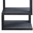 thumbnail image 4 of 24" Gray And White High Gloss Square End Table With Two Shelves, 4 of 5