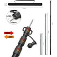 thumbnail image 5 of Adjustable Tent Poles for Camping Set of 2, Viaky Telescoping Aluminum Tarp Rods Heavy Duty for Awnings Canopy Shelter Outdoor Rainfly Portable & Reusable, 38"-93" 3 Sections with Zipper Bag Black, 5 of 7