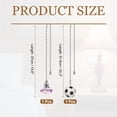 thumbnail image 2 of Uxcell Ceiling Fan Pull Chain Crystal Diamond/Soccer Pull Chain Extension Fan Pulls Extender Set Ornament Pendant Pink/White, 2 of 6